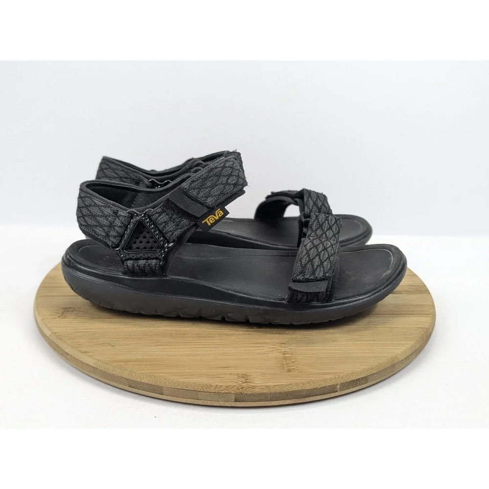 Teva Terra Float 2 Knit Black Grey Sandals Mens 9 Adjustable Outdoor Summer